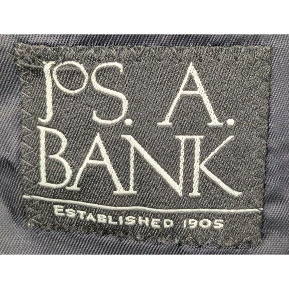 JOS. A. BANK 100% Camel Hair Sports Jacket Blazer SZ Tag 43R Navy Two Button - Picture 3 of 14